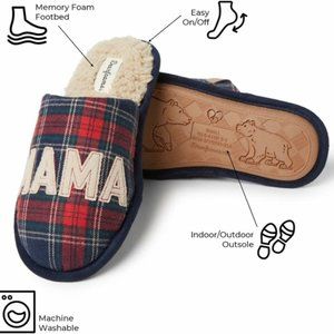 DEARFOAM MEMORY FOAM MAMA BEAR SLIPPERS